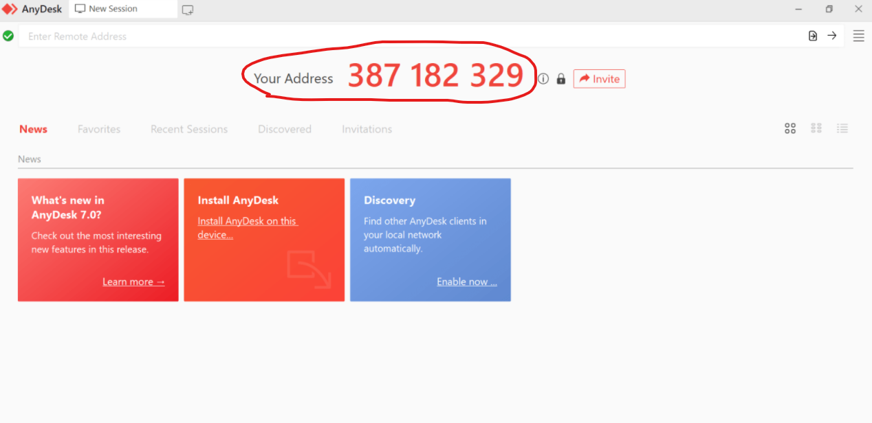 AnyDesk Address